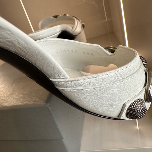 Balenciaga Cagole embellished leather mules size 38 - Picture 9 of 10